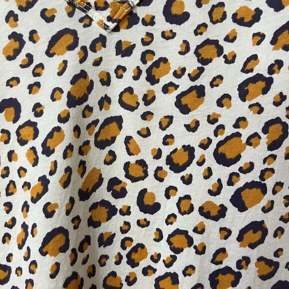 ANTHROPOLOGIE MAEVE Short Sleeve Leopard Print Top Women’s Size Medium - Picture 3 of 5